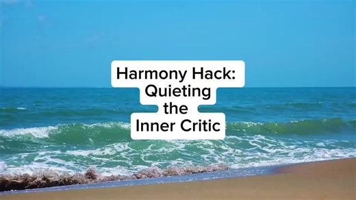 Harmony Hack: Quiet the Inner Critic When your inner critic gets loud, it’s often your nervous system trying to protect you, not tell the truth. This harmony hack helps you interrupt self-critical thought loops, create internal safety, and shift into a more compassionate, grounded inner dialogue. Use this practice whenever self-doubt, overthinking, or harsh self-talk starts to take over, and gently return yourself to clarity and calm. #HarmonyHack #InnerCritic #SelfCompassion #NervousSystemRegul