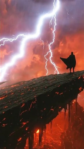 ⚡ Hell's Edge: Animated Lightning Storm 4K #shorts #horror #vfx