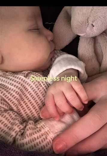 Sometimes I just have to laugh at the exhaustion. Sweet girl did NOT want to sleep last night… and when she did it was in 1.5 hour intervals max😭 I wonder what skill she’s learning now. #nosleep #babysleep #babygrowth #momlife #newbornlife