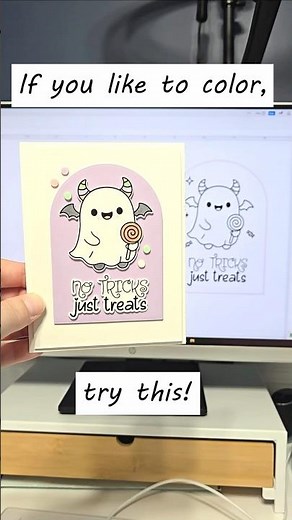 Cricut Hack! Make This Easy Printable Card — Just Print & Color 🎨✂️