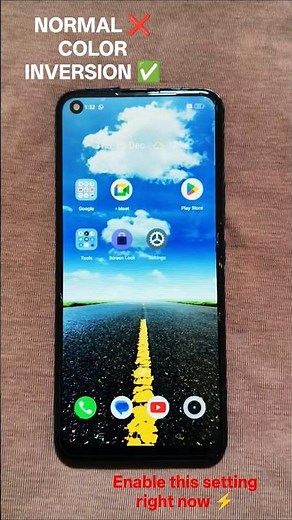 Normal screen ❌ Inverted colors = PURE MAGIC 🤯