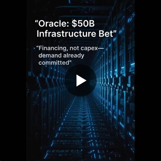 Oracle raising $45–$50B for cloud capacity isn’t a capex headline. It’s a capacity allocation signal. When a cloud provider funds infrastructure like a financing event, it usually means demand… | Ferdinand Macagba