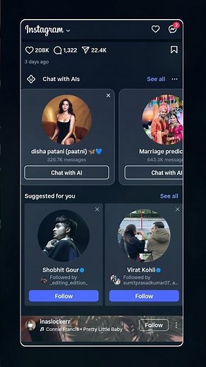 Chat With AI Girlfriend on Instagram