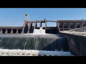 Lake Houston Dam Rip Rap Spraying T60X drone
