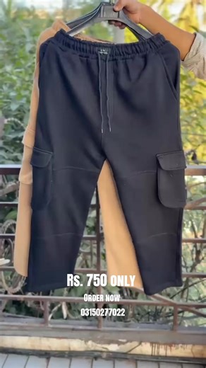 Noom Company Manufacturer Winter Collection *Article name* Cargo Pocket Baggy Trouser Fabric Cotton Fleece *Size* Medium, large, Extra large Price 750 Each pes