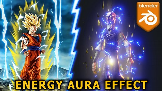 How I Made Dragon Ball SSJ Aura Effect in Blender (and you can too) | BlenderNation Bazaar