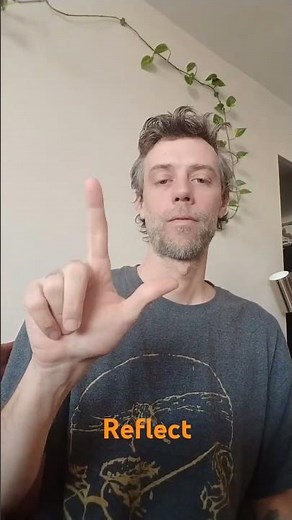 reflect how to sign reflect in ASL sign language American Sign Language do say : reflect