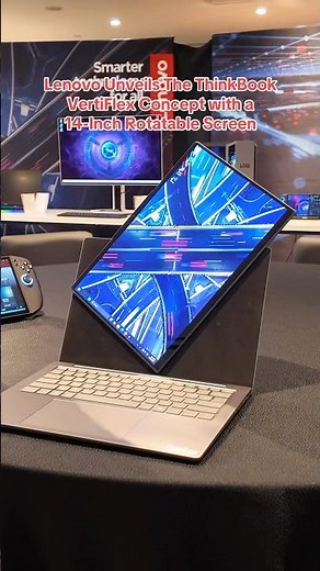 Lenovo Unveils a Concept ThinkBook Laptop That Has a Rotatable Screen