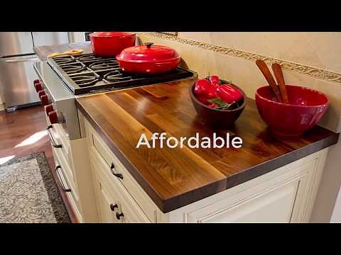 Wood Countertops & Island Tops - Butcher Block and Plank Style