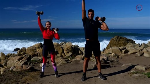 Total Body Strength & Cardio Partner Series S01:E01 - 30 Min Full Body Workout With Weights for All Levels