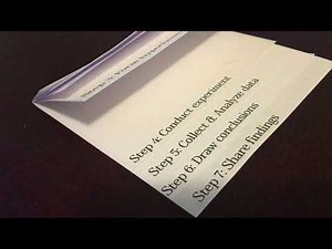 How To Assemble Your Scientific Method Foldable