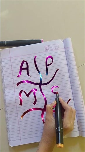 A P M S R N Beautiful words writing short video #viralvideo #trending