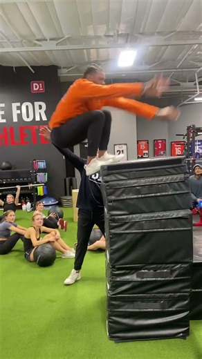 66 inch box jump. #Football #Training #NFL #Gym #motivation