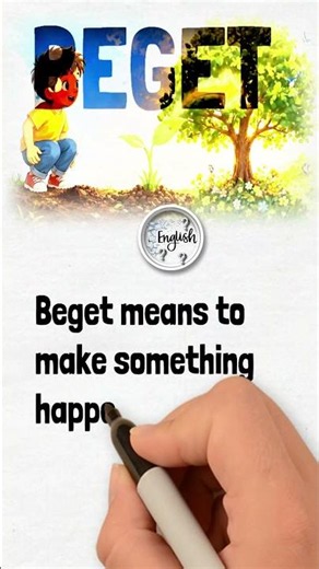 BEGET Word Definition? #vocabulary #englishwords #shorts