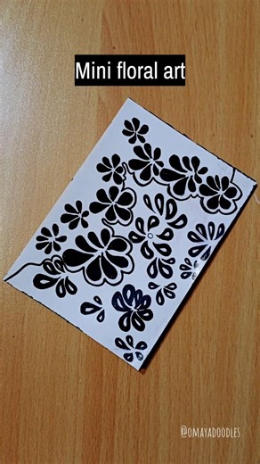 Day 635||Satisfying Mini Flower Doodle,Easy Floral Doodle That Looks So Satisfying! 🌸 #shorts