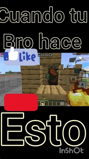 cuando tu bro hace esto #minecraft #minecraftshorts #humor #minecraftmemes
