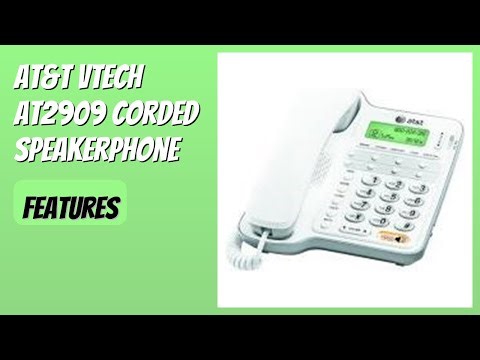 REVIEW (2026): AT&T Vtech AT2909 Corded Speakerphone. Features
