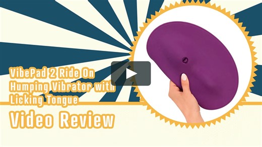 VibePad 2 Ride On Hands-Free Humping Vibrator with Licking Tongue Video Review by Betty's Toy Box
