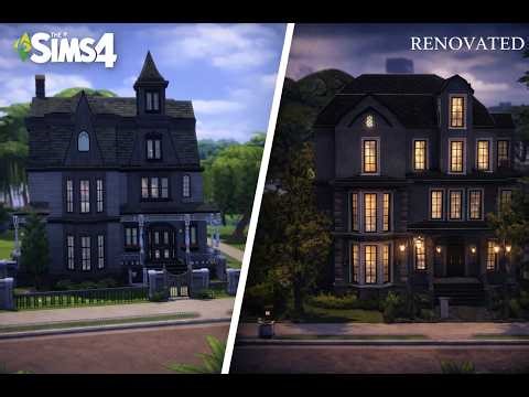 I Finally Fixed the Goth Mansion | Sims 4 Realistic Renovation + FULL CC FOLDER & TRAY FILES