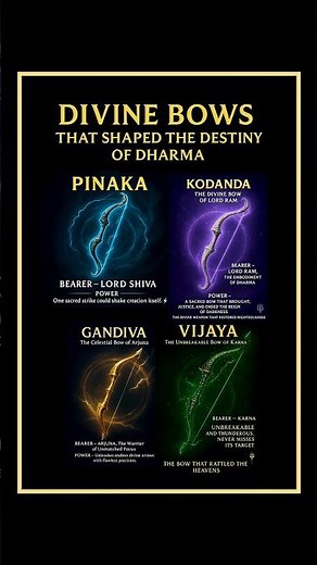 Divine Bows That Shaped the Destiny of Dharma ⚡🕉️