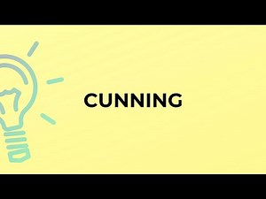 What is the meaning of the word CUNNING?
