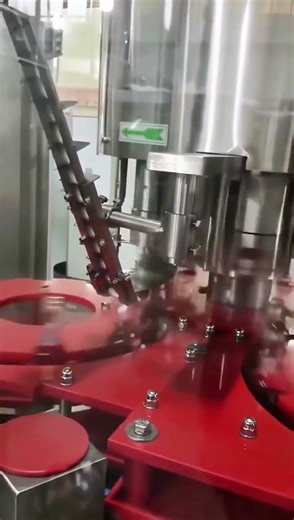 Rotary glass bottle juice filling machine