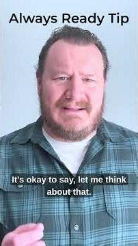 You Don’t Have to Answer Every Question Immediately