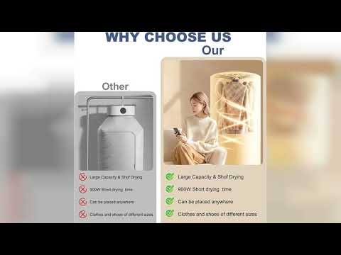 Review: Portable Clothes Dryer - Upgraded 900W Fast-Drying for Large Loads of Clothes & Shoes ...