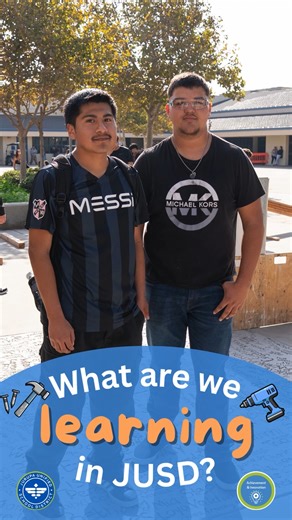 What are we learning in JUSD? Jurupa Valley High School CTE Construction Pathway students participated in a demonstration and competition put on by the Carpenters Union. The Carpenters Union representative presented on apprenticeship opportunities and demonstrated, hands-on, what being an apprentice consists of. 🔨👷🚧 #jusd #jurupaexperience #jusdvision #jusdtheplacetobe #levelupjusd | Jurupa Unified School District