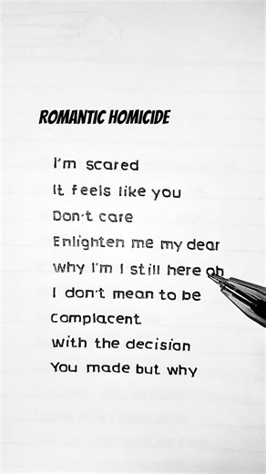 Romantic Homicide - d4vd (Lyrics)