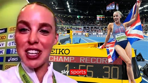 Keely Hodgkinson targeting longest standing world record in athletics and ‘global domination’