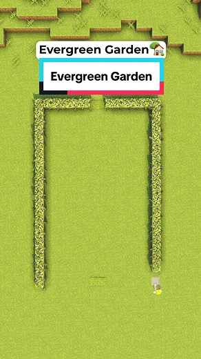 Minecraft Evergreen Garden 🏡 #minecraft #minecrafttutorial #minecraftbuilds #tiktokgaming #fyp