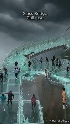 Glass Bridge Collapse at Tourist Spot!!