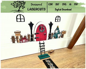 Elf Door SVG, Elf Door Laser Cut File, Christmas Elf Door SVG, Glowforge, Elf Door Kit SVG, Laser Cut File, Digital Download - Etsy