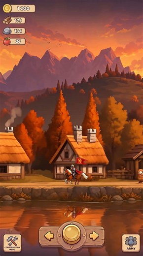 Medieval Side-Scroller Concept: Knight's Autumn Journey 🍂🐎 | 2D Game UI & Animation