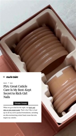 As seen in Marie Claire: our retinol hand cream that doubles as cuticle care. 💅 | Soft Services