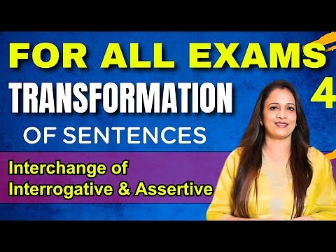 Transformation of Sentences Made Easy - 4 | English Grammar Tricks by Rani Ma'am For All Exams