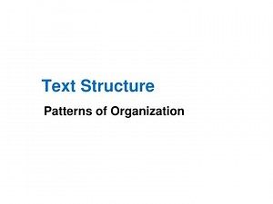 Text Structure - SlideServe