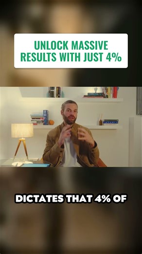 The 4% Rule That Generates 64% of Your Success (Most People Miss This)