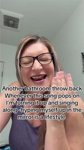 Classic throw back bathroom hype party