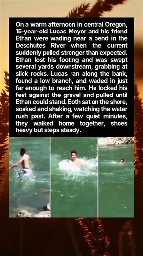 Teen Saves Friend From Fast River Current