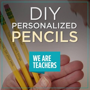 These personalized pencils are kind of genius. 🤓 Get instructions for making your own here ----> https://www.weareteachers.com/printing-on-pencils/ | WeAreTeachers