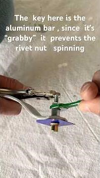 Trick for installing rivnuts with regular tools . No special tools needed.