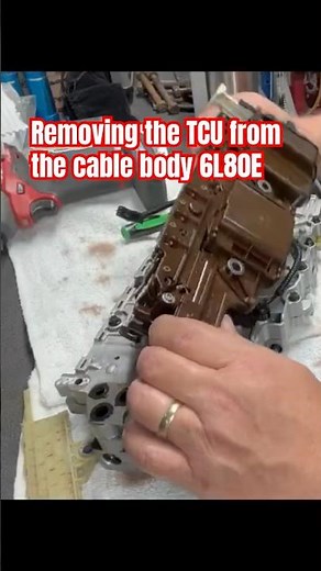 Removing the TCU from Valve Body in 6L80E Transmission Made Easy! #shorts