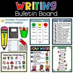 Writing Center Resources Bulletin Board Posters and Printables Work on Writing