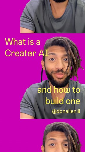 Instagram’s @Creators | Ready to build your creator AI on Instagram?🤳Let @donalleniii show you how to get started using AI Studio! | Instagram