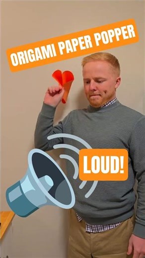 2 Fold Origami Paper Popper!