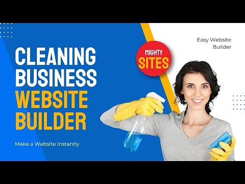 Easy Cleaning Business Website Builder - Make A Website Instantly