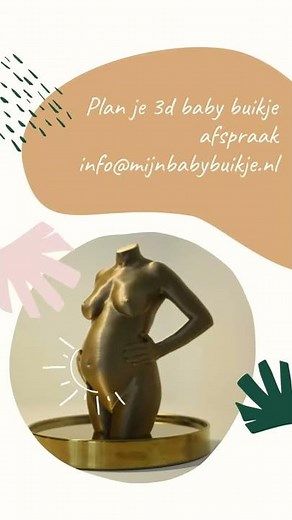 3d beeldje zwangere buik | Vier je zwangerschap! | www.mijnbabybuikje.nl