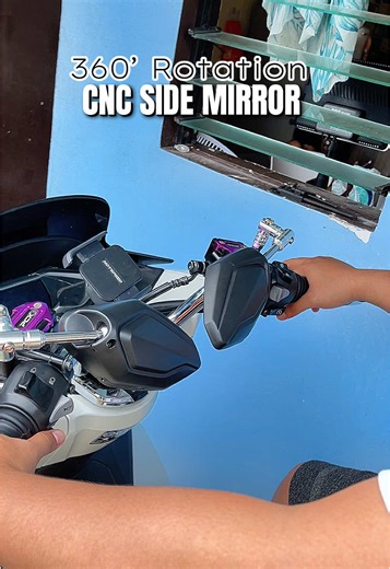 Universal CNC Side Mirror with 360° Rotation